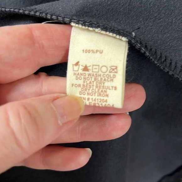 Hem & Thread Black Faux Leather Snap Shirt Jacket - Picture 5 of 5